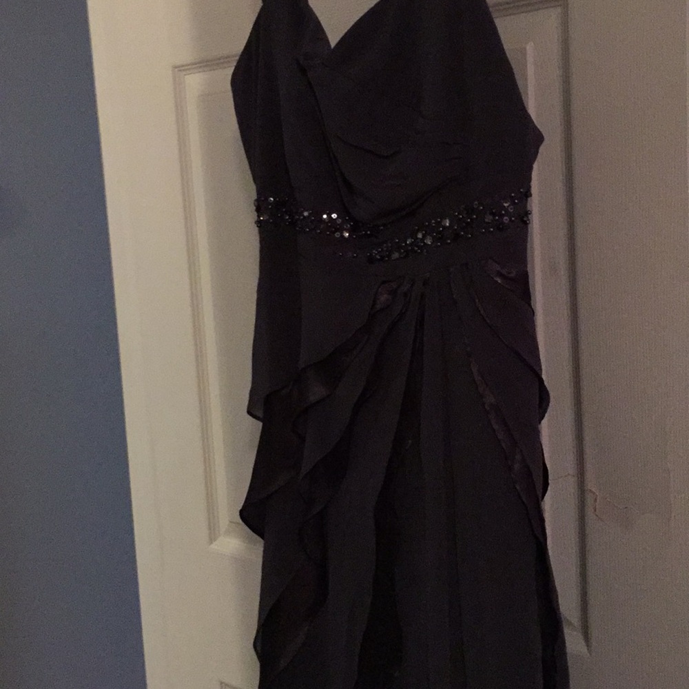 Charcoal grey gown